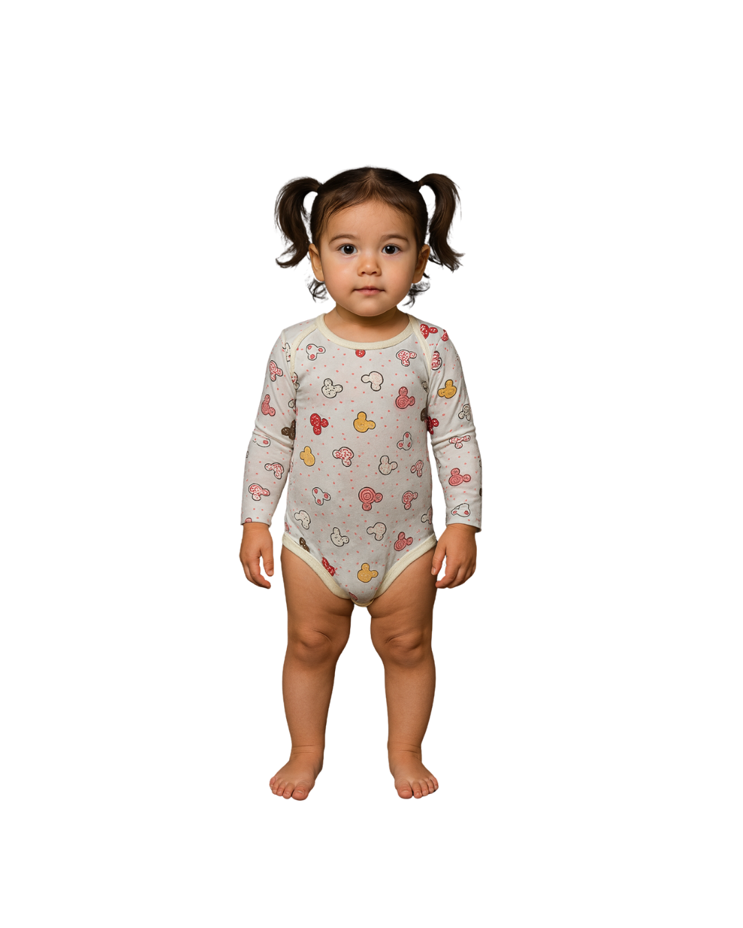 Bodys de niña 100% algodón – Set de 3 diseños | 36 meses
