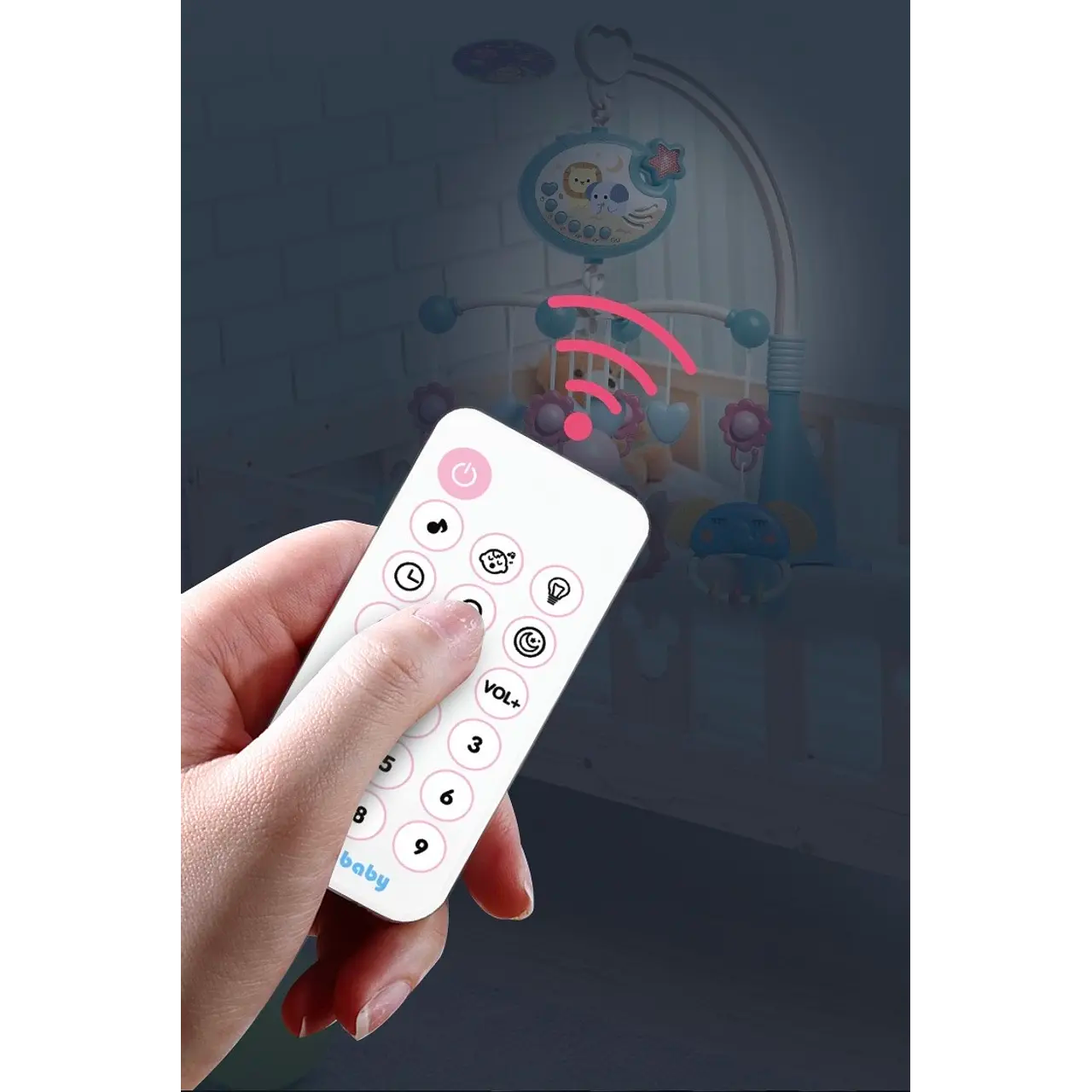 Móvil Cuna Musical Con Proyector
