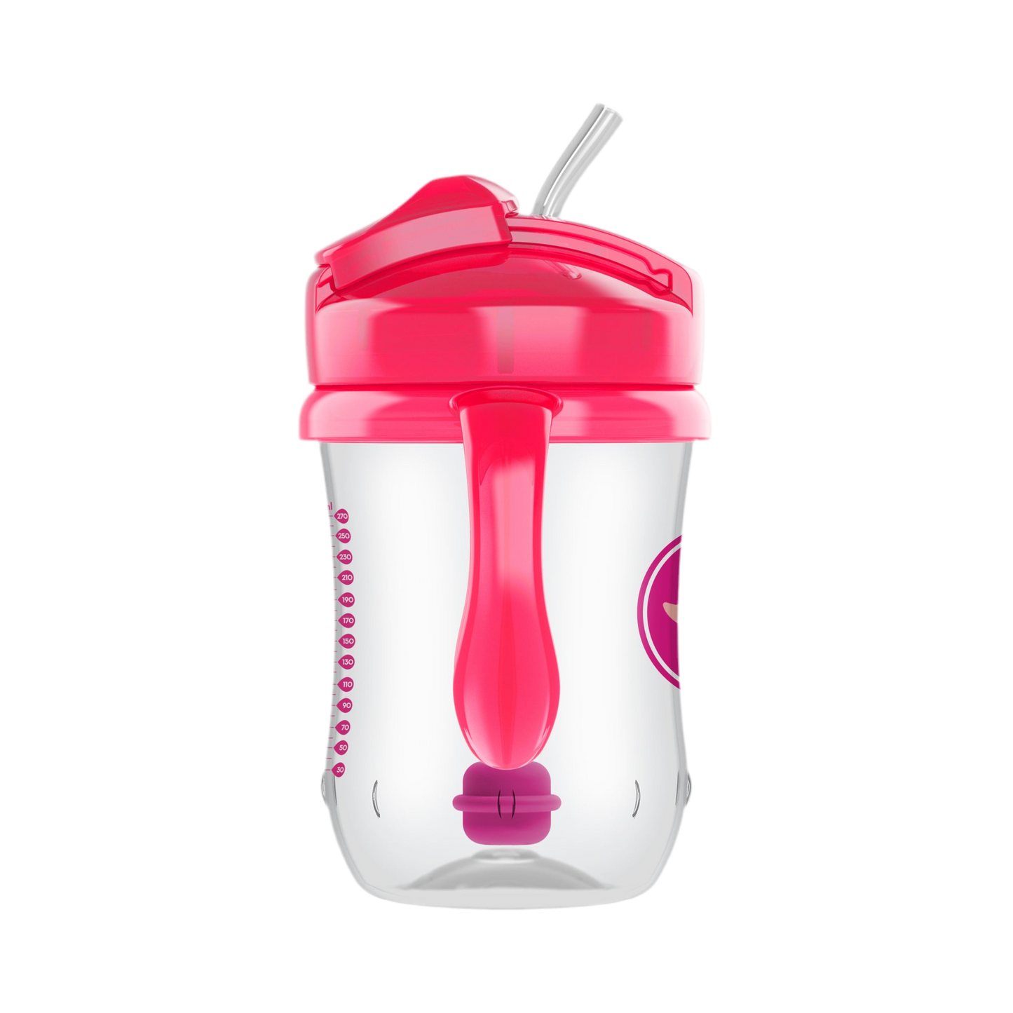 1er Vaso con asas y pajita 270ml 6M+