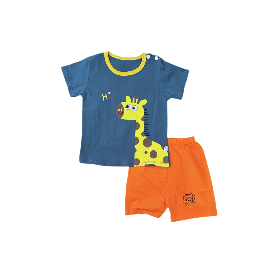 Pijama corto de verano Niño - Jirafa 9-24M