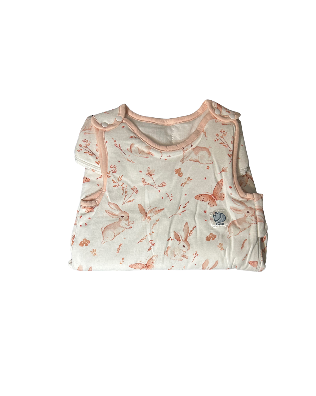 Saquito Gota para dormir de bebé - Cierre lateral - Conejitos (TOG 1,5)