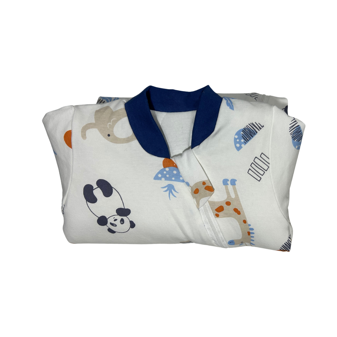 Saquito Gota para dormir de bebé con mangas - Animales de la Jungla (TOG 2,5) 0-6M