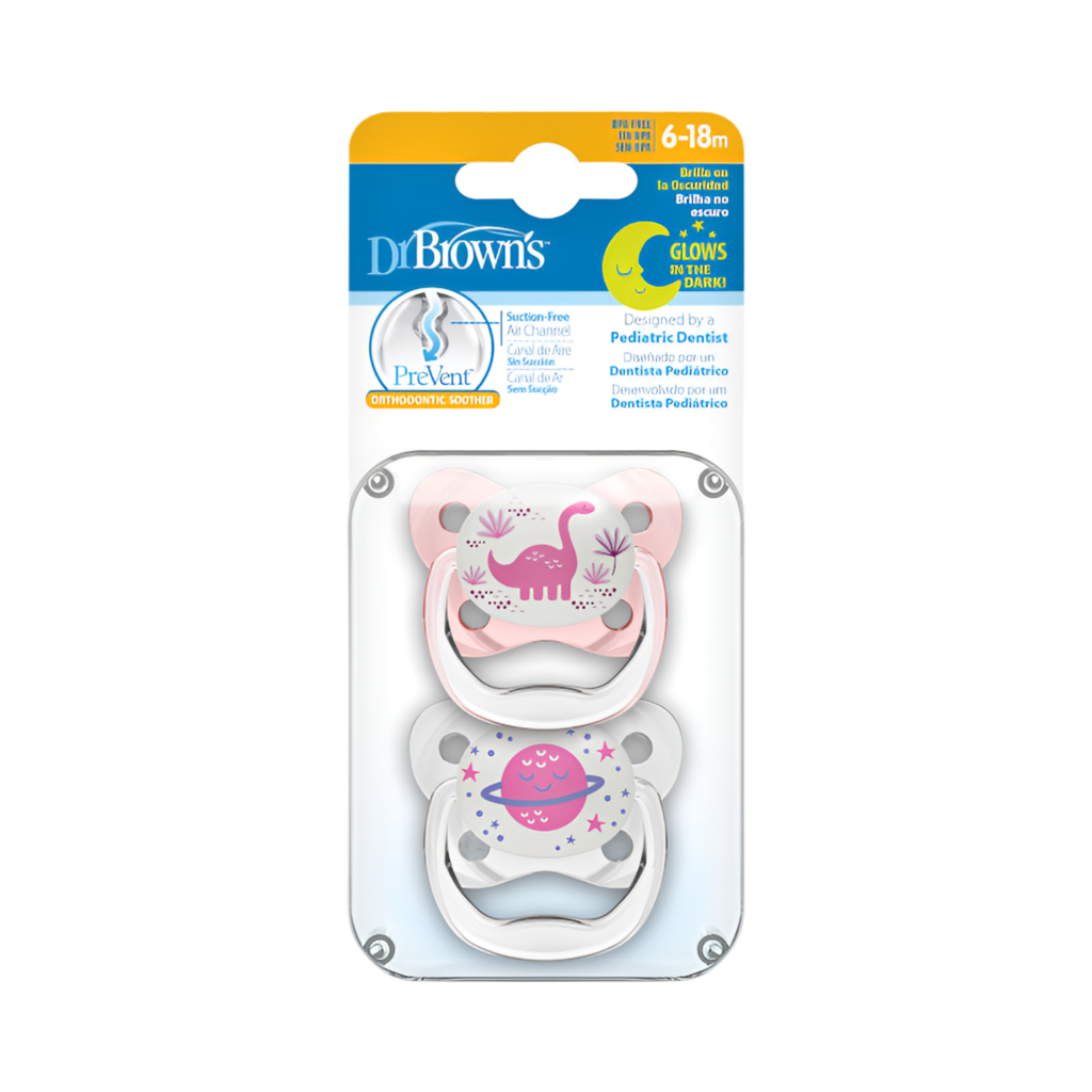 Chupete Prevent Noche Mariposa 6-18M 2UN