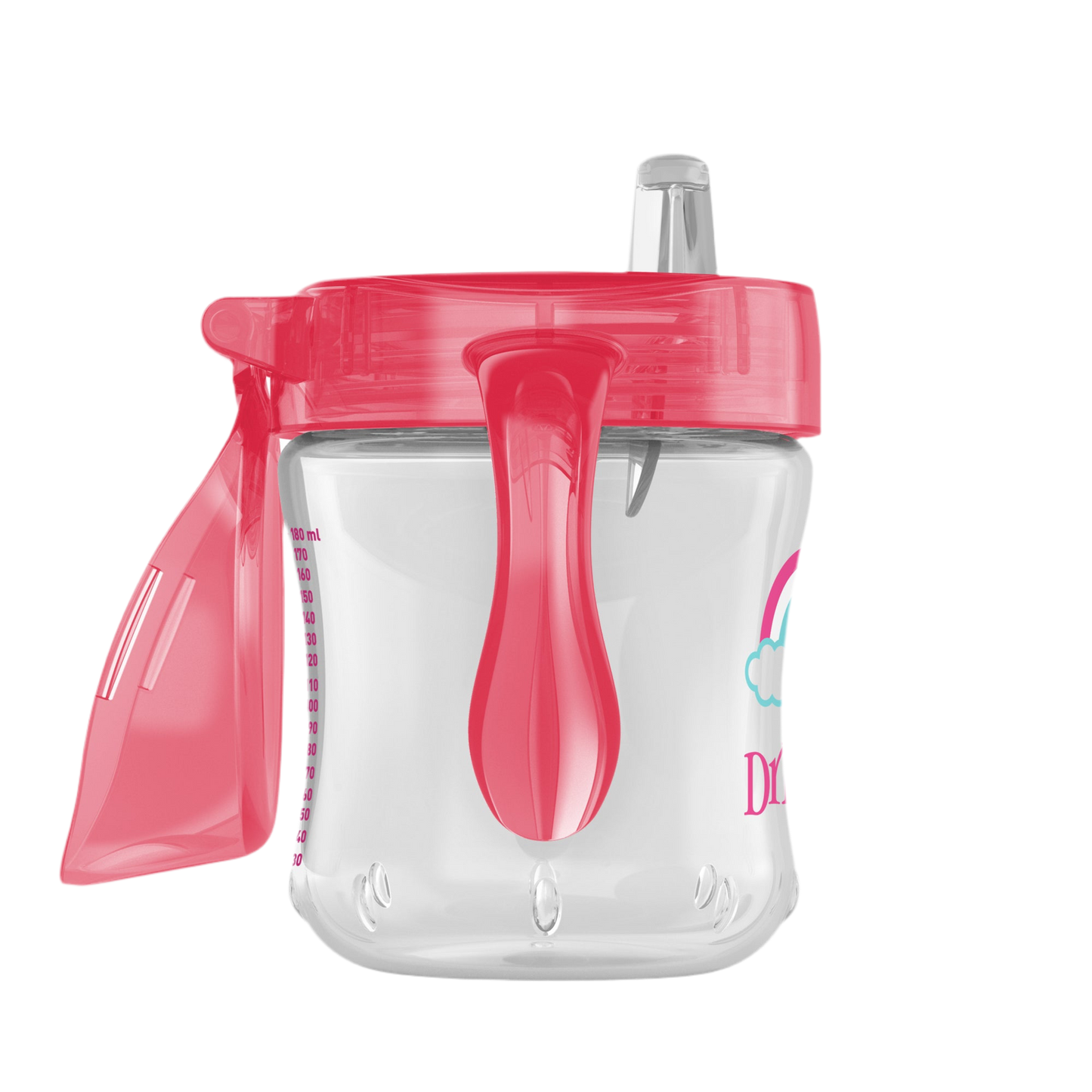 Vaso con asas y boquilla blanda 180ml 6M+