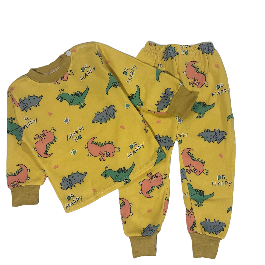 Pijama de Franela Dinosaurios “Dr. Happy” – Otoño Invierno 9-24M