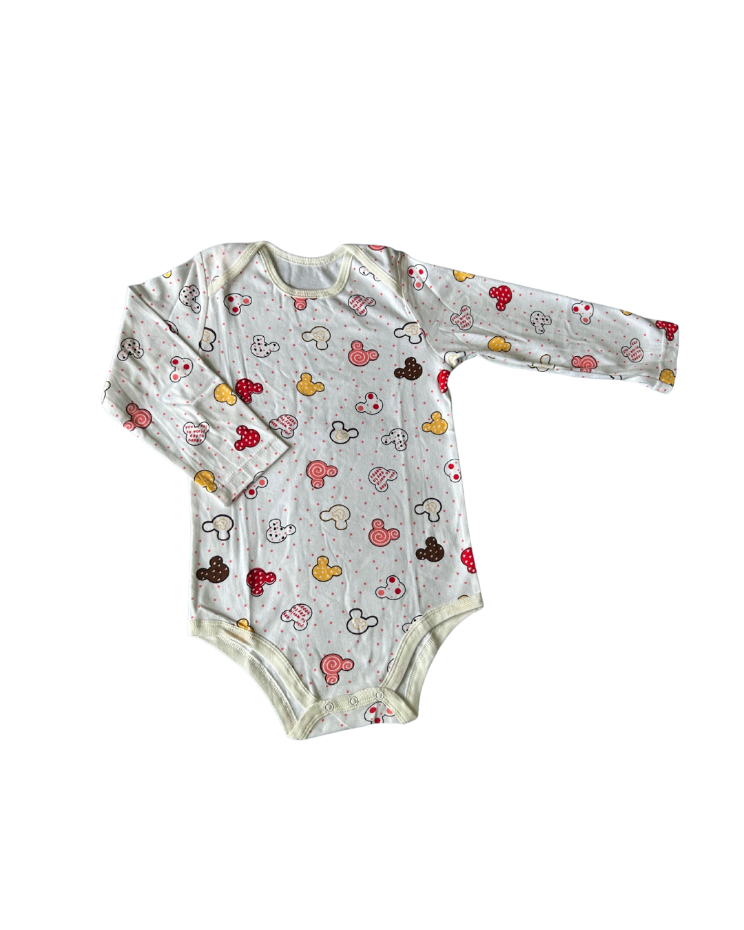 Bodys de niña 100% algodón – Set de 3 diseños | 36 meses