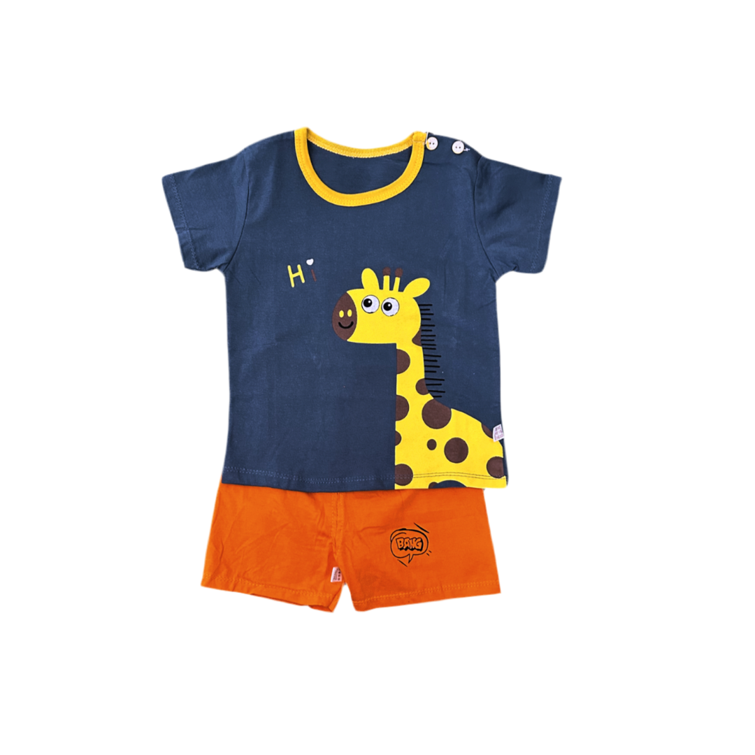 Pijama corto de verano Niño - Jirafa 9-24M