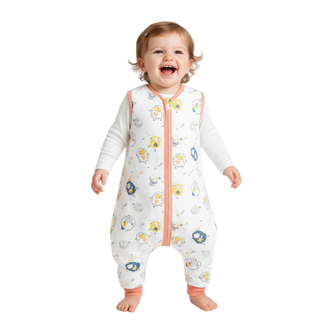 Saquito sin mangas para dormir de bebé - Ovejas (TOG 0,5)