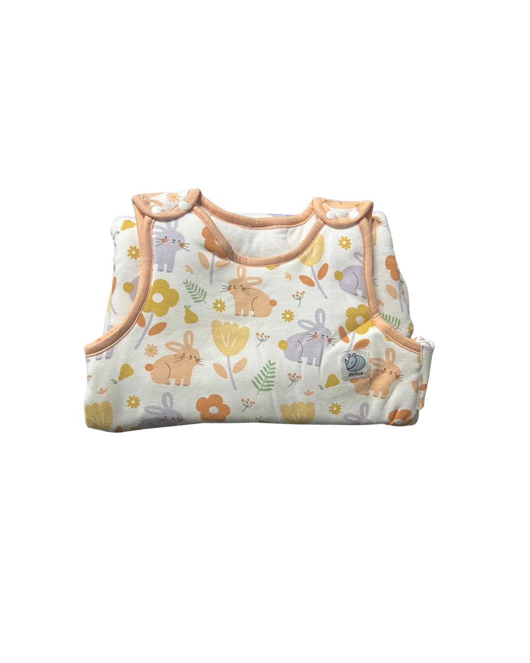 Saquito Gota para dormir de bebé - Cierre lateral - Flores (TOG 1,5)