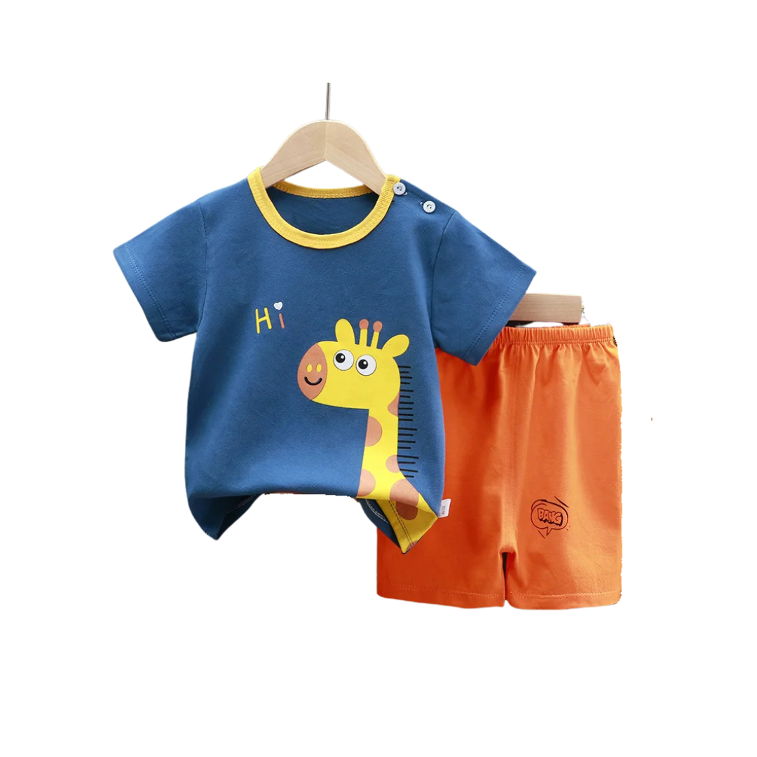 Pijama corto de verano Niño - Jirafa 9-24M