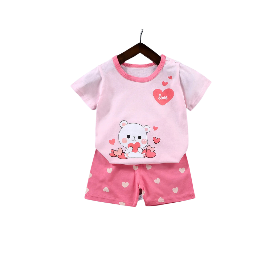 Pijama corto de verano Niña - Osito 9-24M