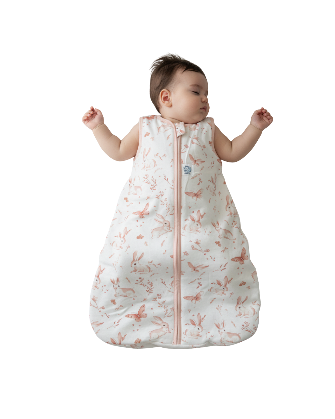 Saquito Gota para dormir de bebé - Cierre frontal - Conejitos (TOG 1,5)