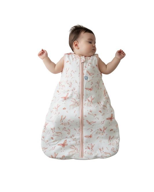 Saquito Gota para dormir de bebé - Cierre frontal - Conejitos (TOG 1,5)