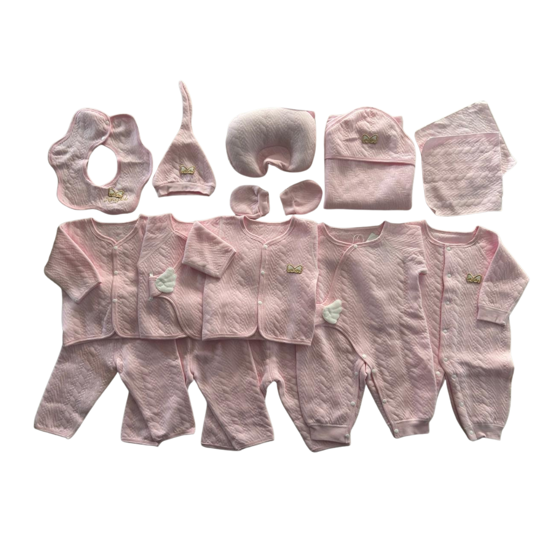 Set Primeros Meses Bebé Rosa - 6 meses - 15 piezas