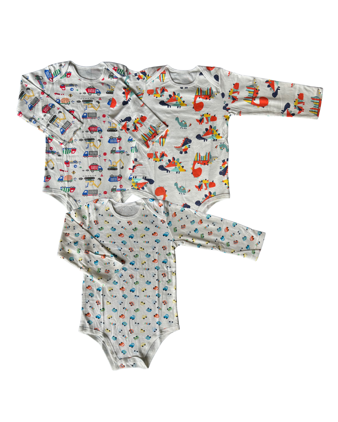 Bodys de niño 100% algodón- Set de 3 diseños diferentes | 36 meses