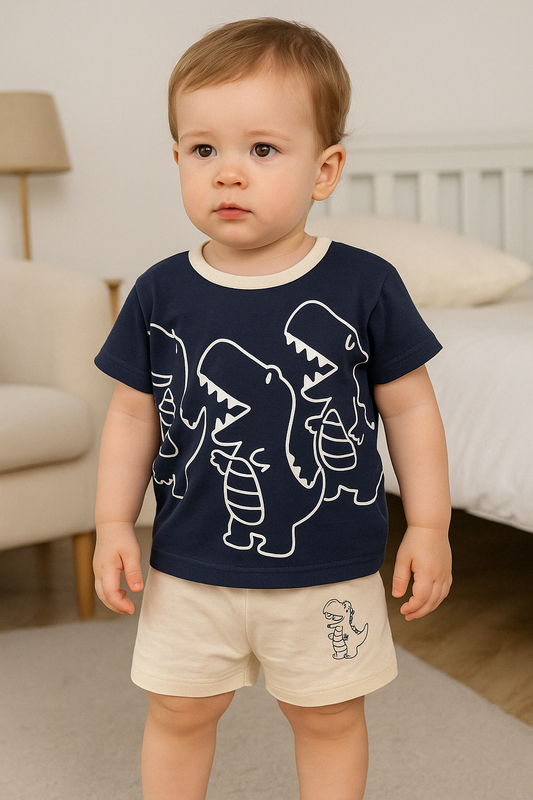 Pijama corto de verano Niño - Dino 9-24M