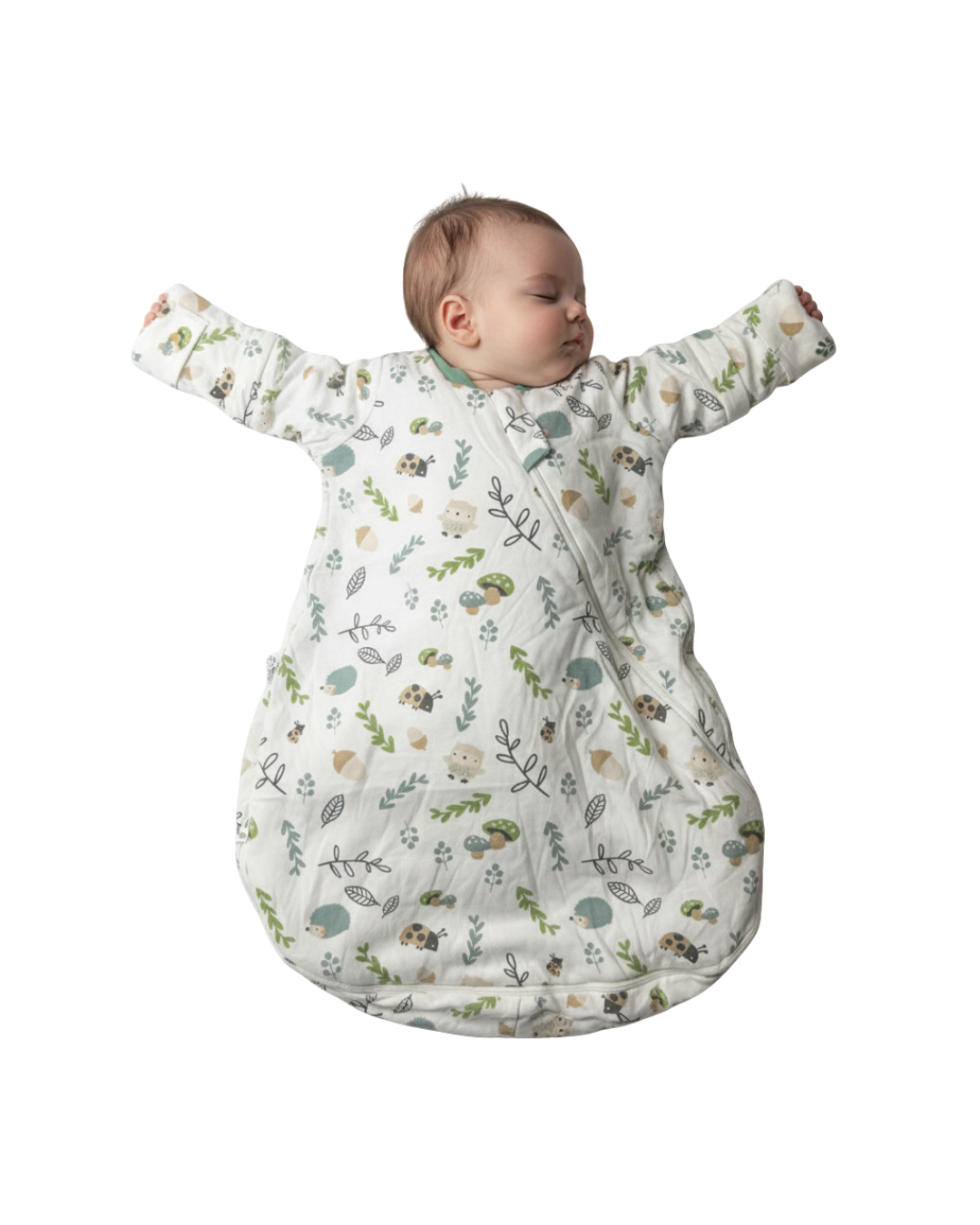 Saquito Gota para dormir de bebé con mangas - Bosque (TOG 2,5) 0-6M