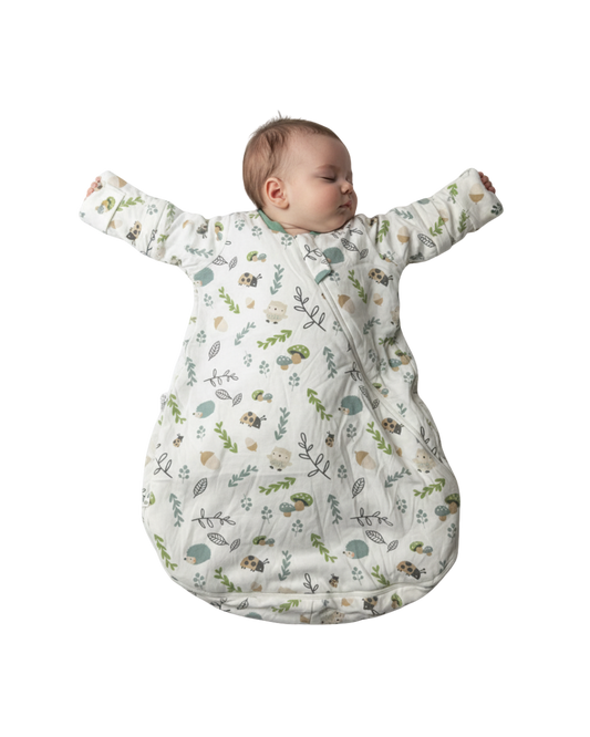 Saquito Gota para dormir de bebé con mangas - Bosque (TOG 2,5) 0-6M