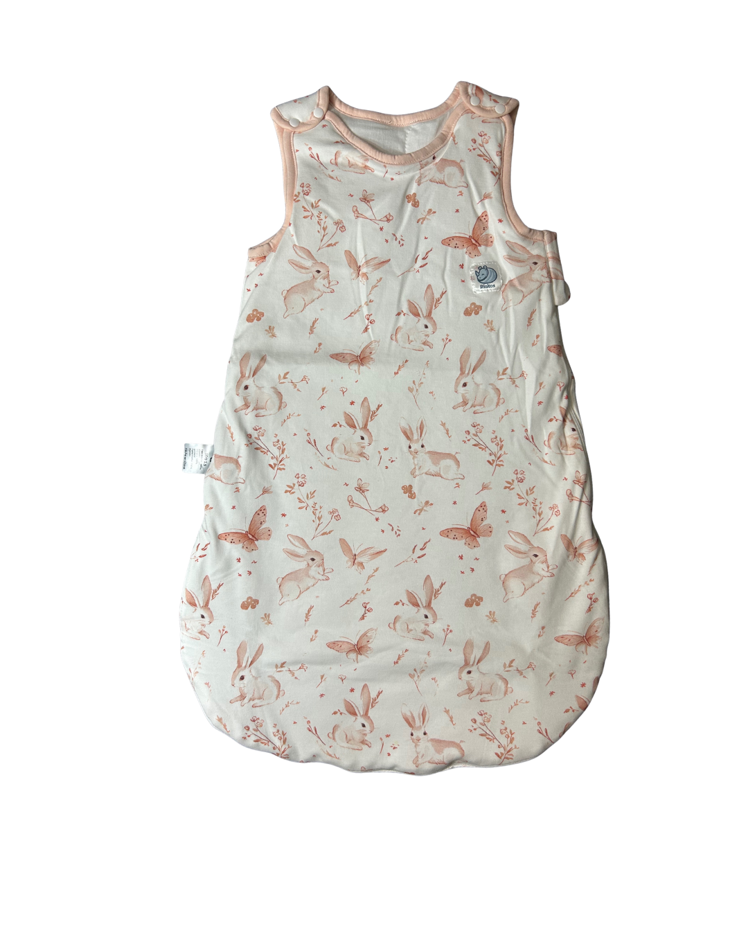 Saquito Gota para dormir de bebé - Cierre lateral - Conejitos (TOG 1,5)