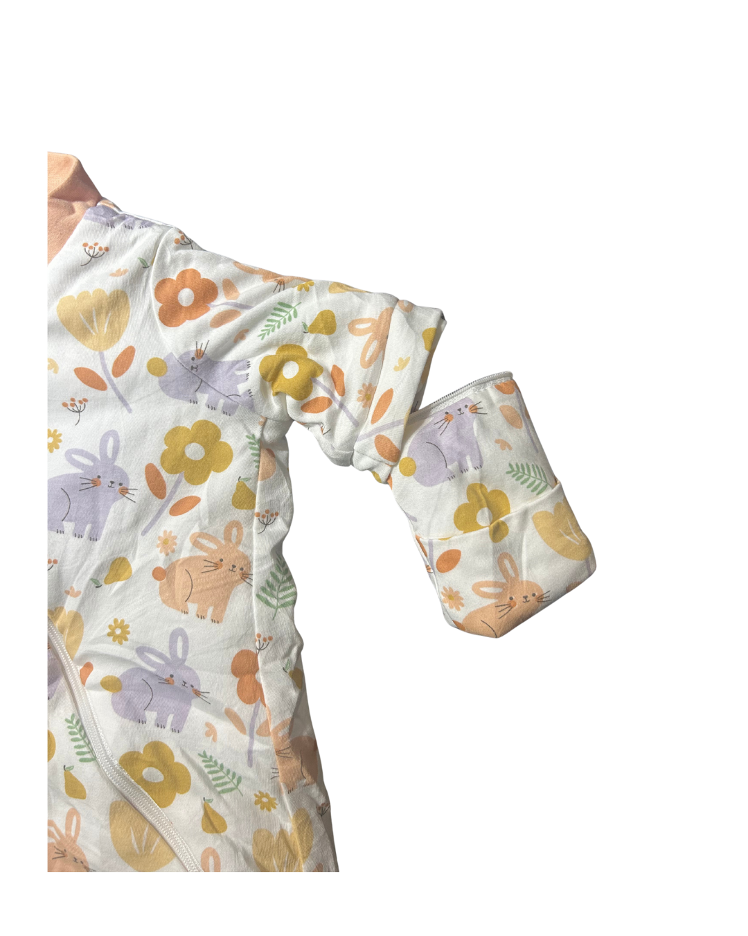 Saquito Gota para dormir de bebé con mangas - Flores (TOG 2,5) 0-6M