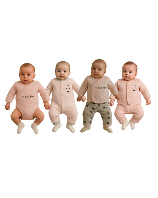 Set Primeros Meses Bebé Rosa 3 meses - 20 piezas