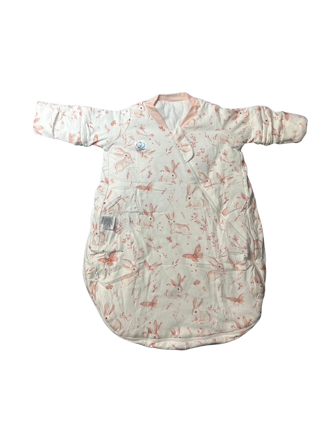 Saquito Gota para dormir de bebé con mangas - Conejitos (TOG 2,5) 0-6M