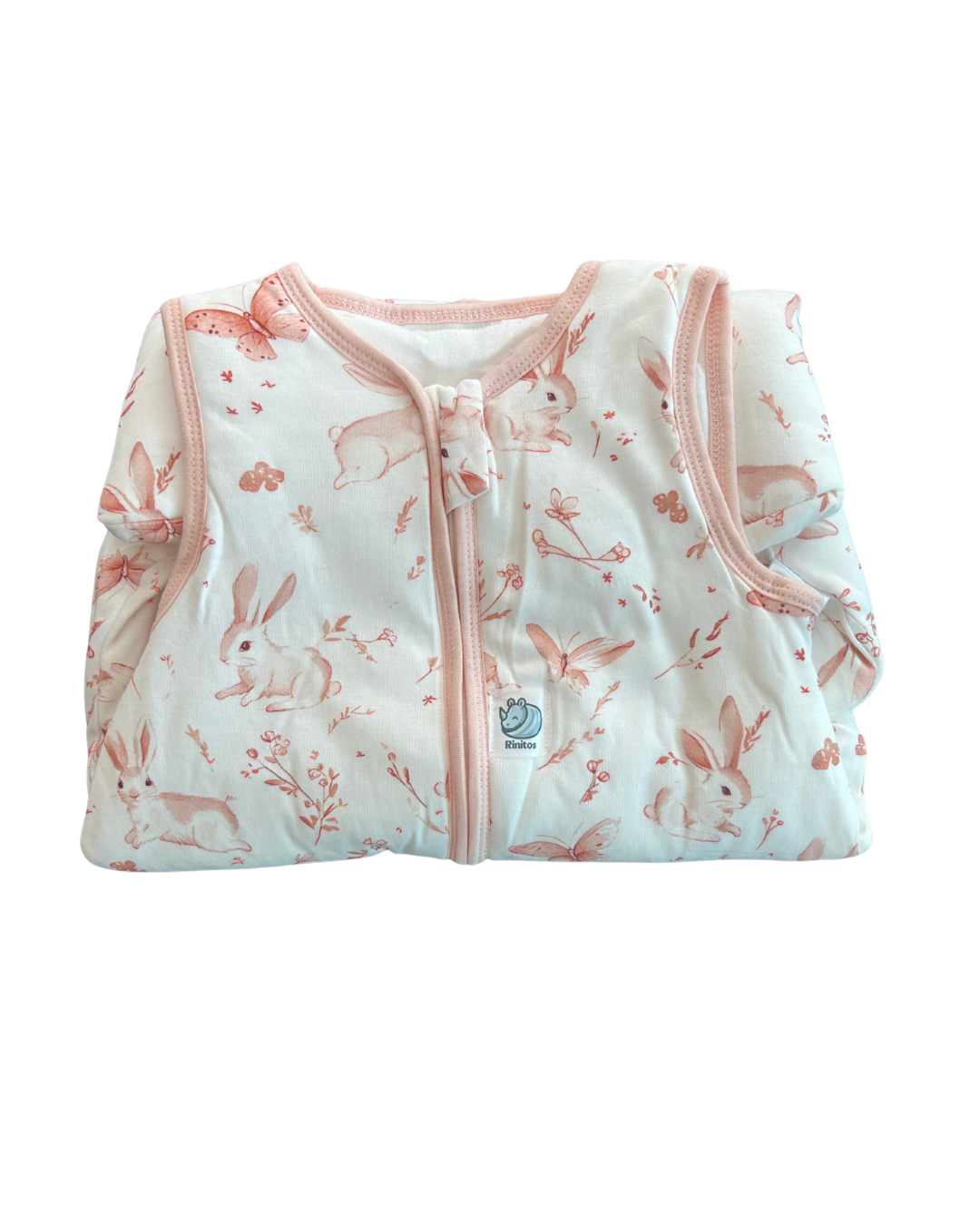 Saquito Gota para dormir de bebé - Cierre frontal - Conejitos (TOG 1,5)