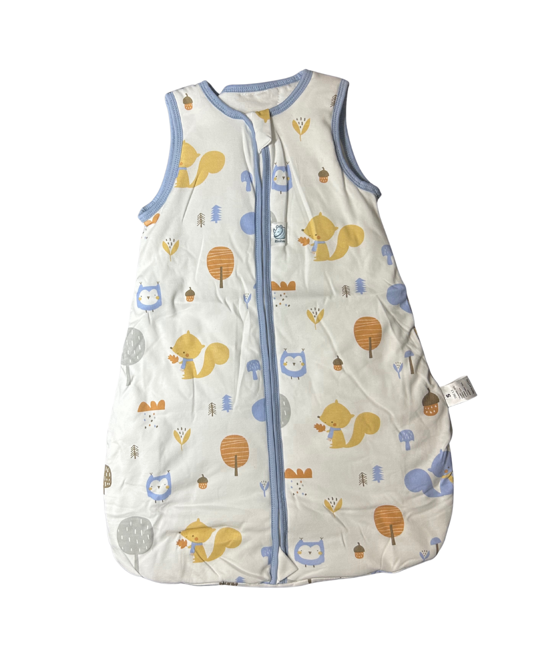 Saquito Gota para dormir de bebé - Cierre frontal - Ardillas (TOG 1,5)