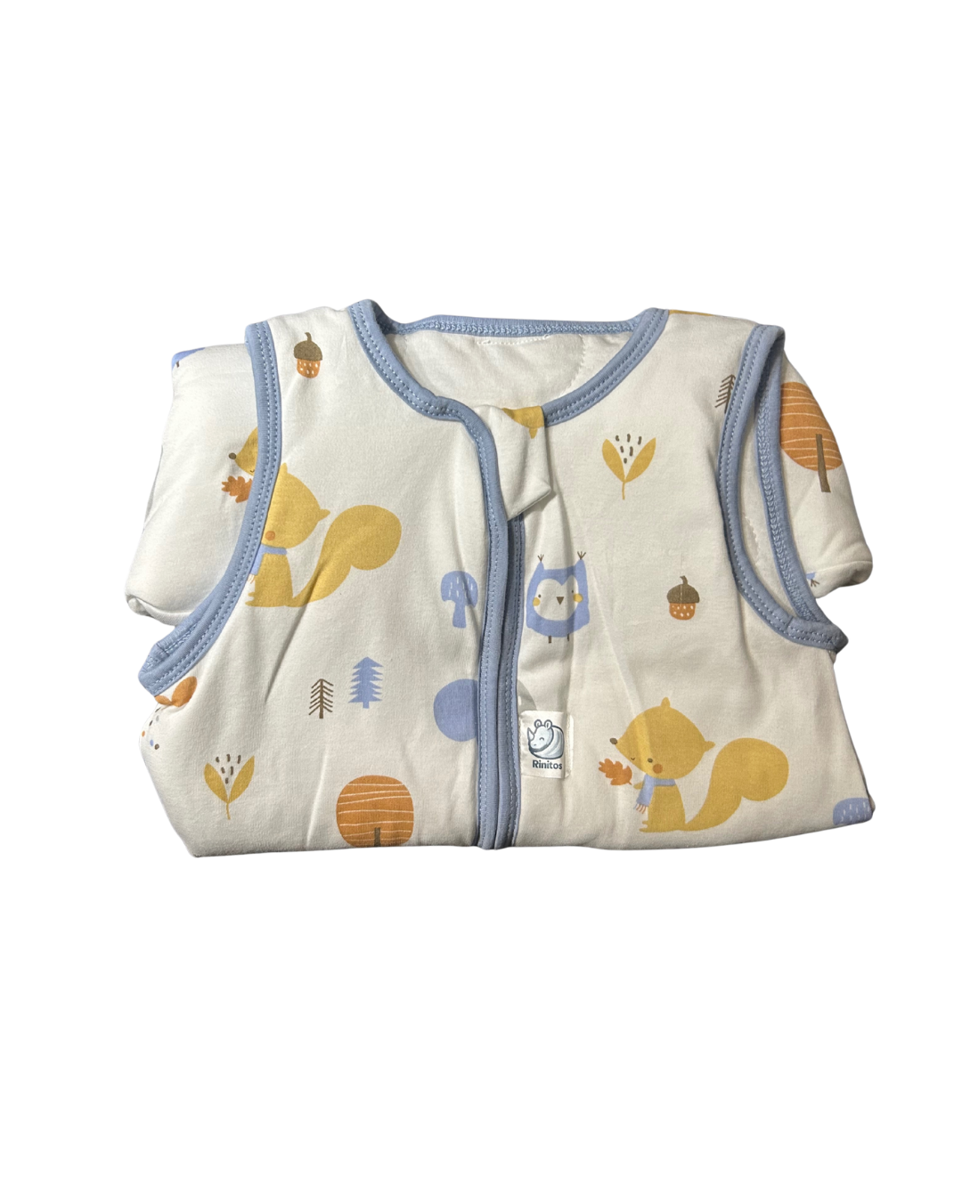 Saquito Gota para dormir de bebé - Cierre frontal - Ardillas (TOG 1,5)