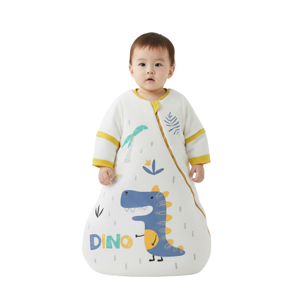 Saquito Gota para dormir de bebé con mangas - Dinosaurios (TOG 3,5) 3-9M y 9-18M