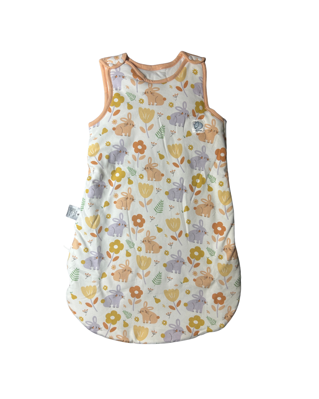Saquito Gota para dormir de bebé - Cierre lateral - Flores (TOG 1,5)