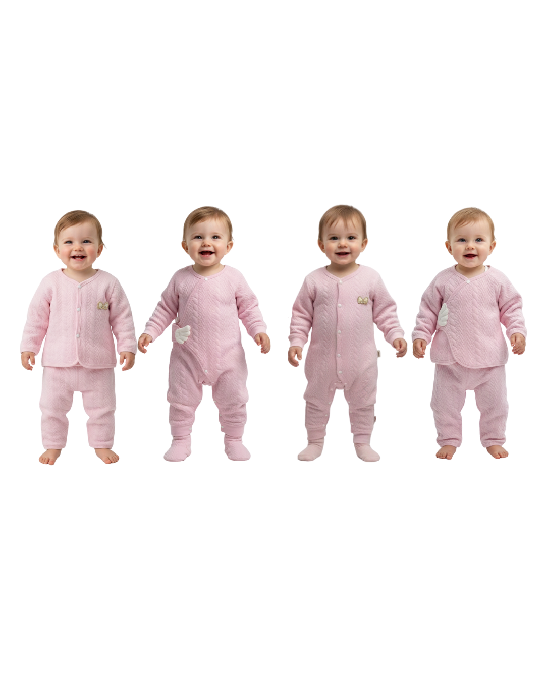 Set Primeros Meses Bebé Rosa - 6 meses - 15 piezas